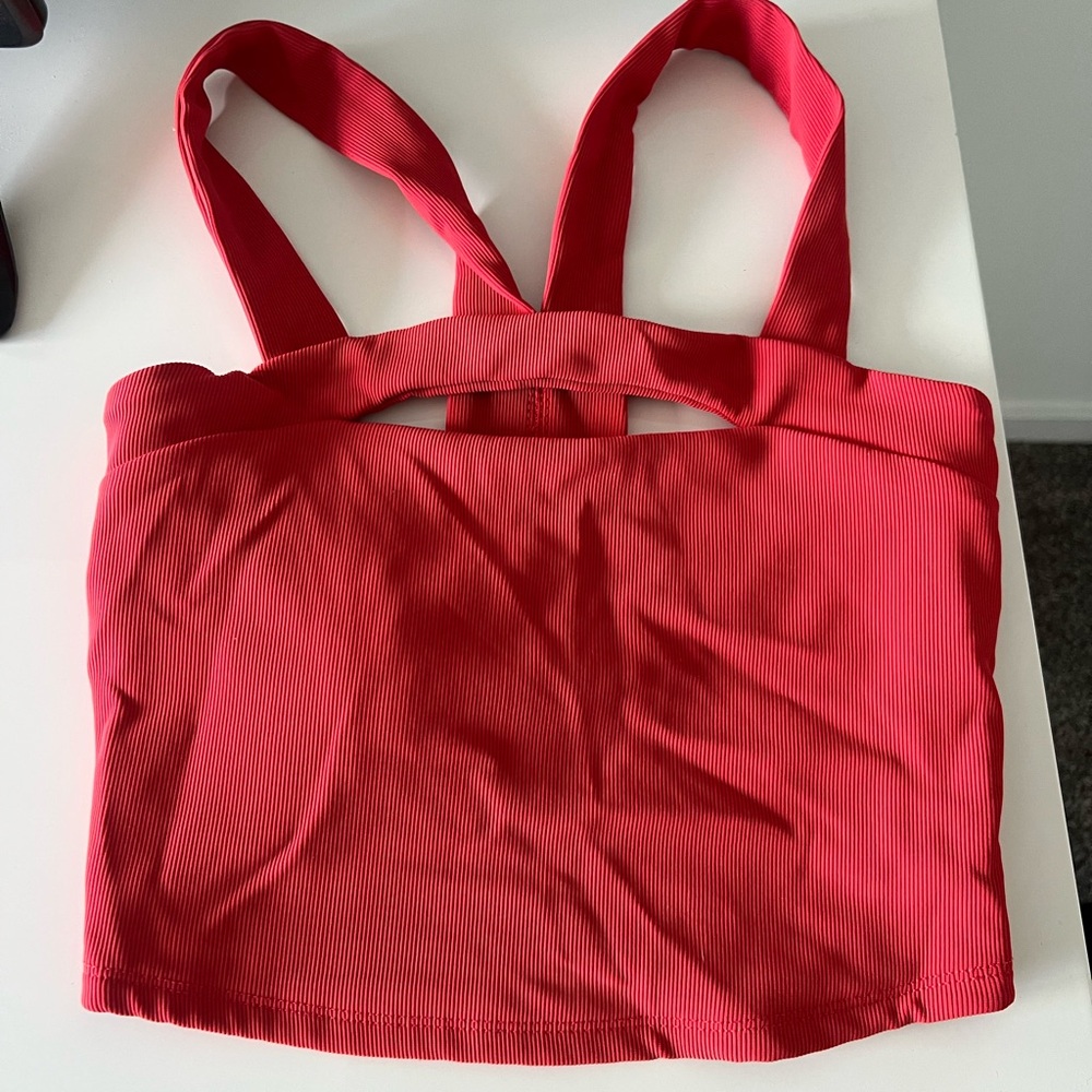Coral workout sports bra - longer fit